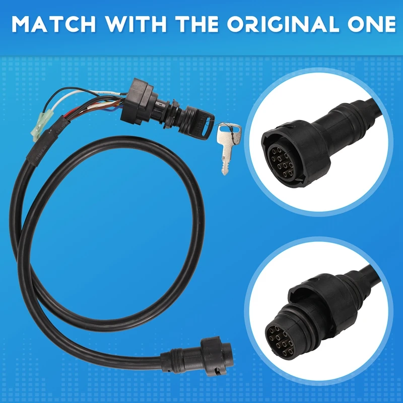 10 Pin Ignition Switch, Waterproof Main Switch Assy 6H3‑82510‑02‑00 For Yamaha Outboard Engine Control Box