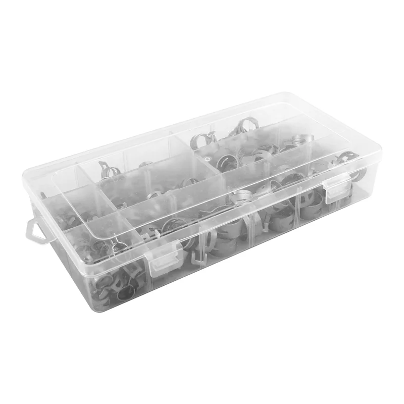 

BYBS-160-Piece Screwdriver Hose Clamps Set: Assorted Sizes From 6.5Mm To 18Mm Diameter