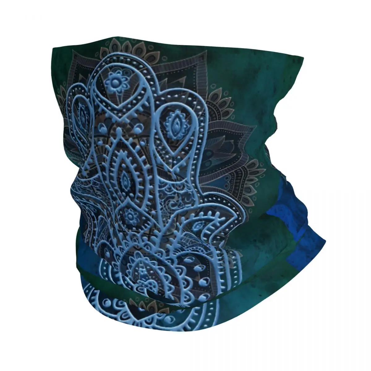 Wonderful Hamsa Hand Design Thin Wrap Scarf Bandana Neck Gaiter Face Cover Headband