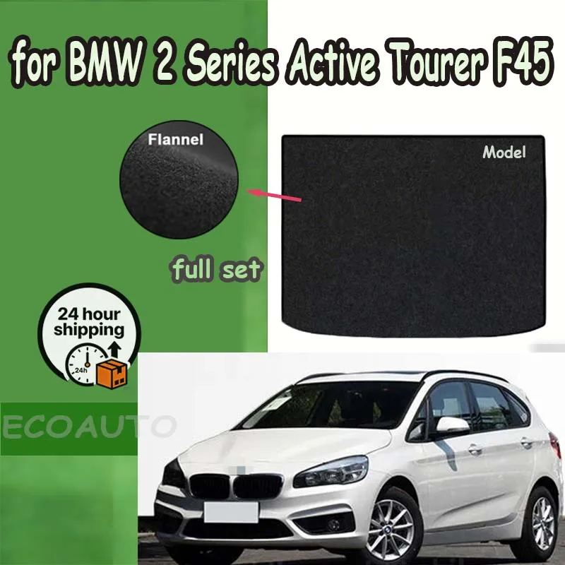 

PRIMEMAT Rear Trunk Mats For BMW 2 Series Active Tourer F45 2016-2017 Cargo Liner Tray Luggage Floor