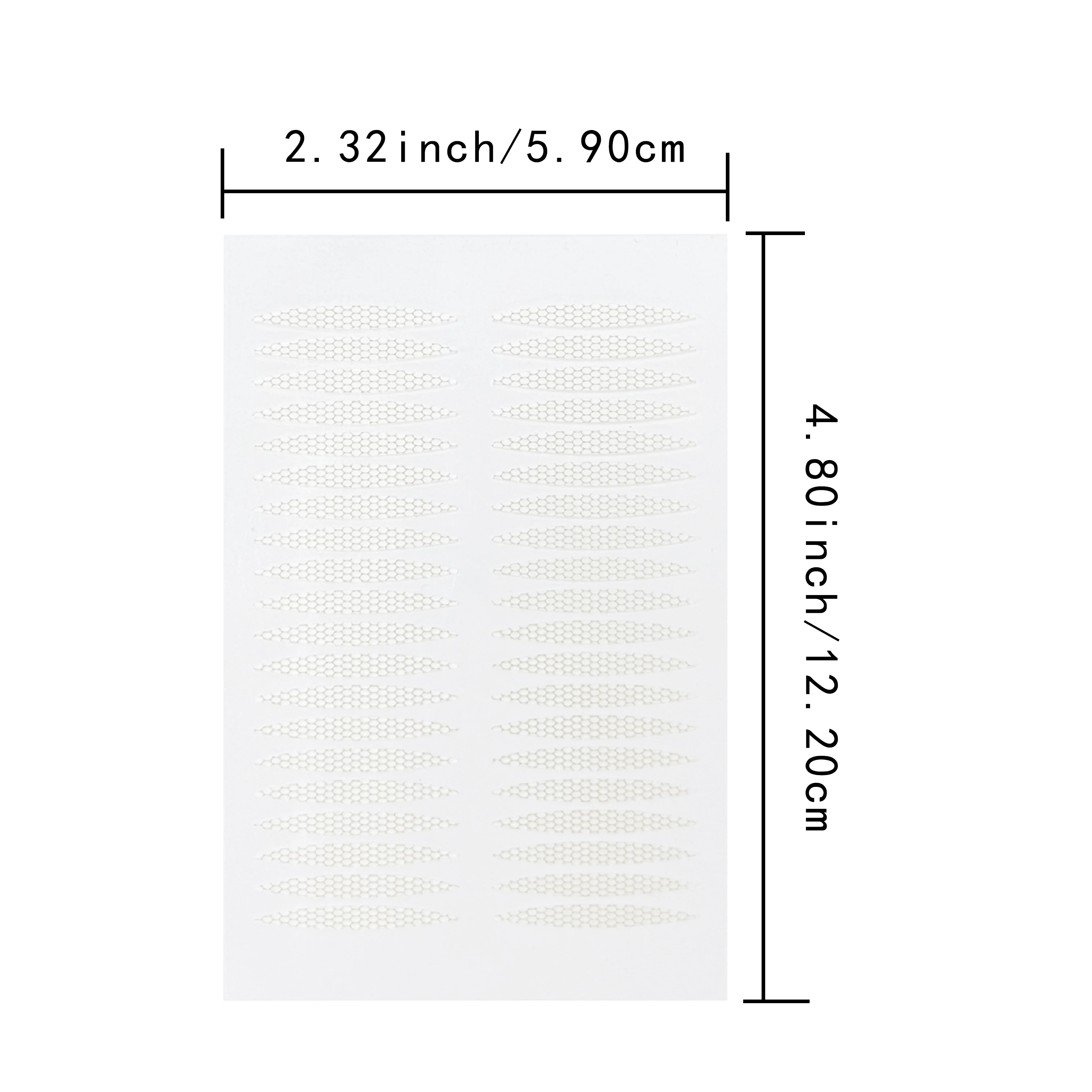 ألياف غير مرئية مزدوجة أضعاف شريط لاصق للجفن ملصق دانتيل طبيعي شفاف بيج شريط ذاتي اللصق مكياج عيون طبيعي #6