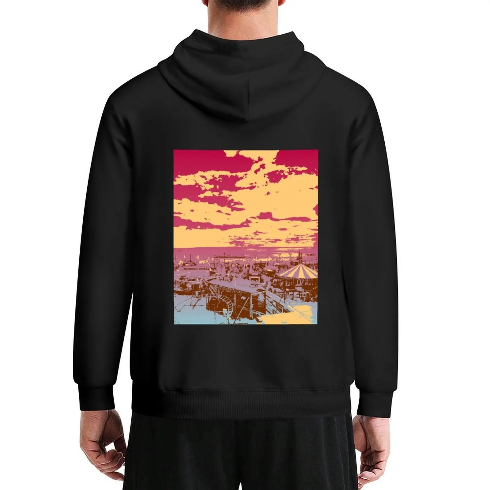 

Coney Island sunset Hoodie autumn clothes men clothing mens designer clothes men's sweat-shirt set tracksuit men