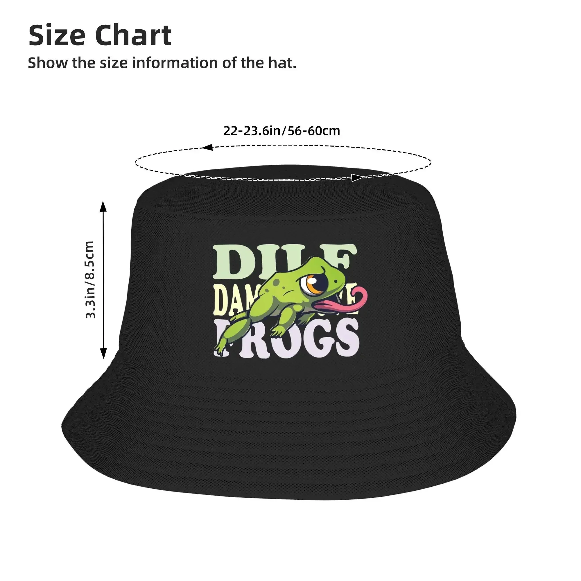 DILF Damn I Love Frogs  Bucket Hat  Outdoor Fisherman Caps For Men Women Fashion Hunting Sun Hats Soft Fold Design Cap，Bucket ha