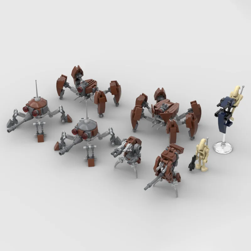 

MOC строительный блок игрушка маленький робот серия модель украшения 345 штук - креативный праздничный подарок, подходящий для всех энтузиастов