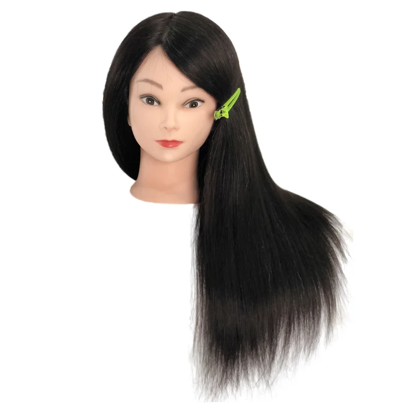 100% human hair mannequin head beauty salon training head curling hair modeling dummy head mannequin head doll hairdressing