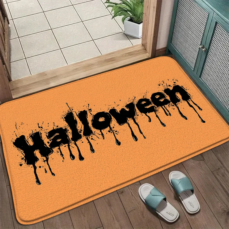 

Halloween Bathroom Carpet Bath Mat 3D Printed Bathroom Floor Carpet Toilet Rugs WC Doormat