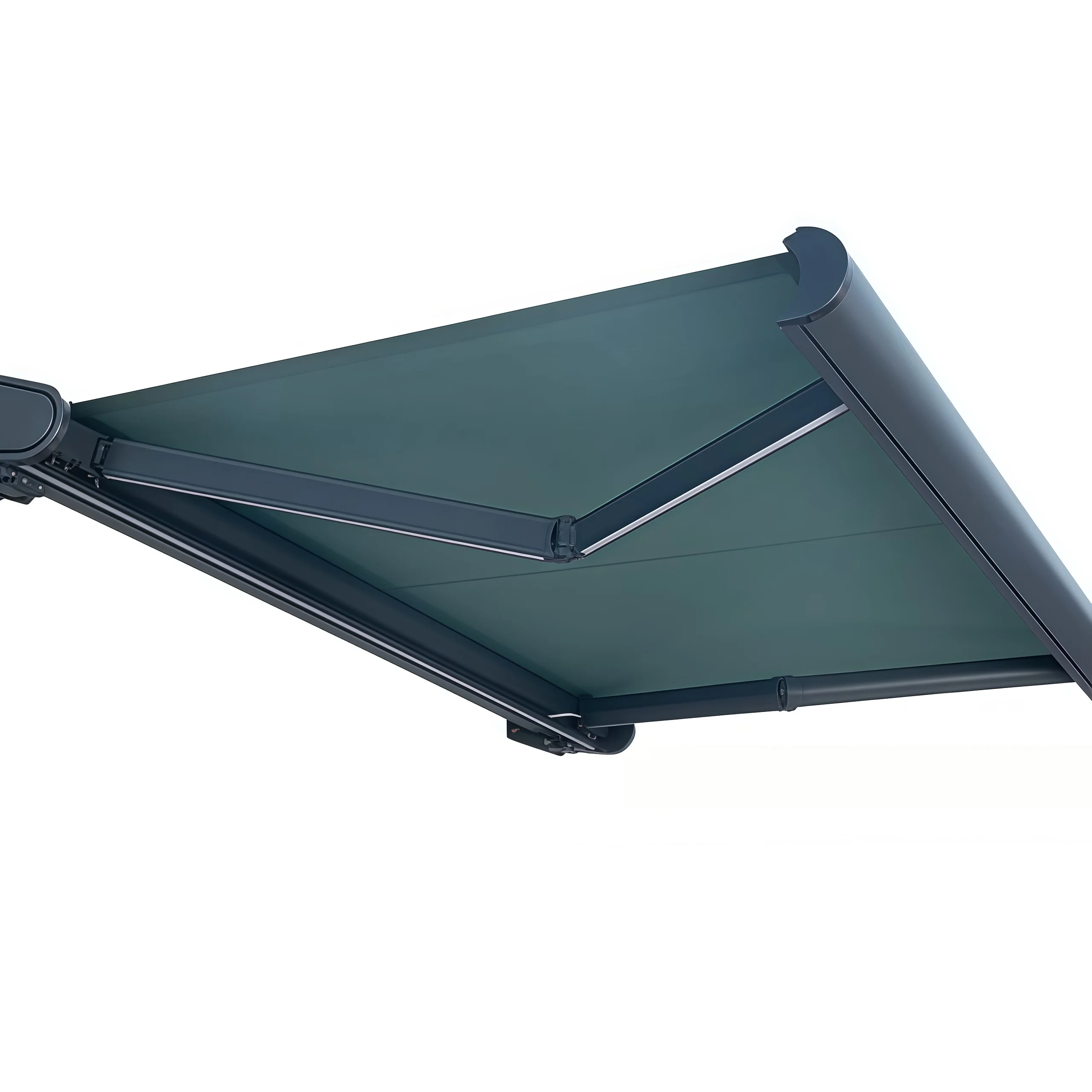 

Автоматический алюминиевый выдвижной навес с дистанционным управлением – прочная защита от УФ-излучения для уличных террас и патио, складная кассетная конструкция