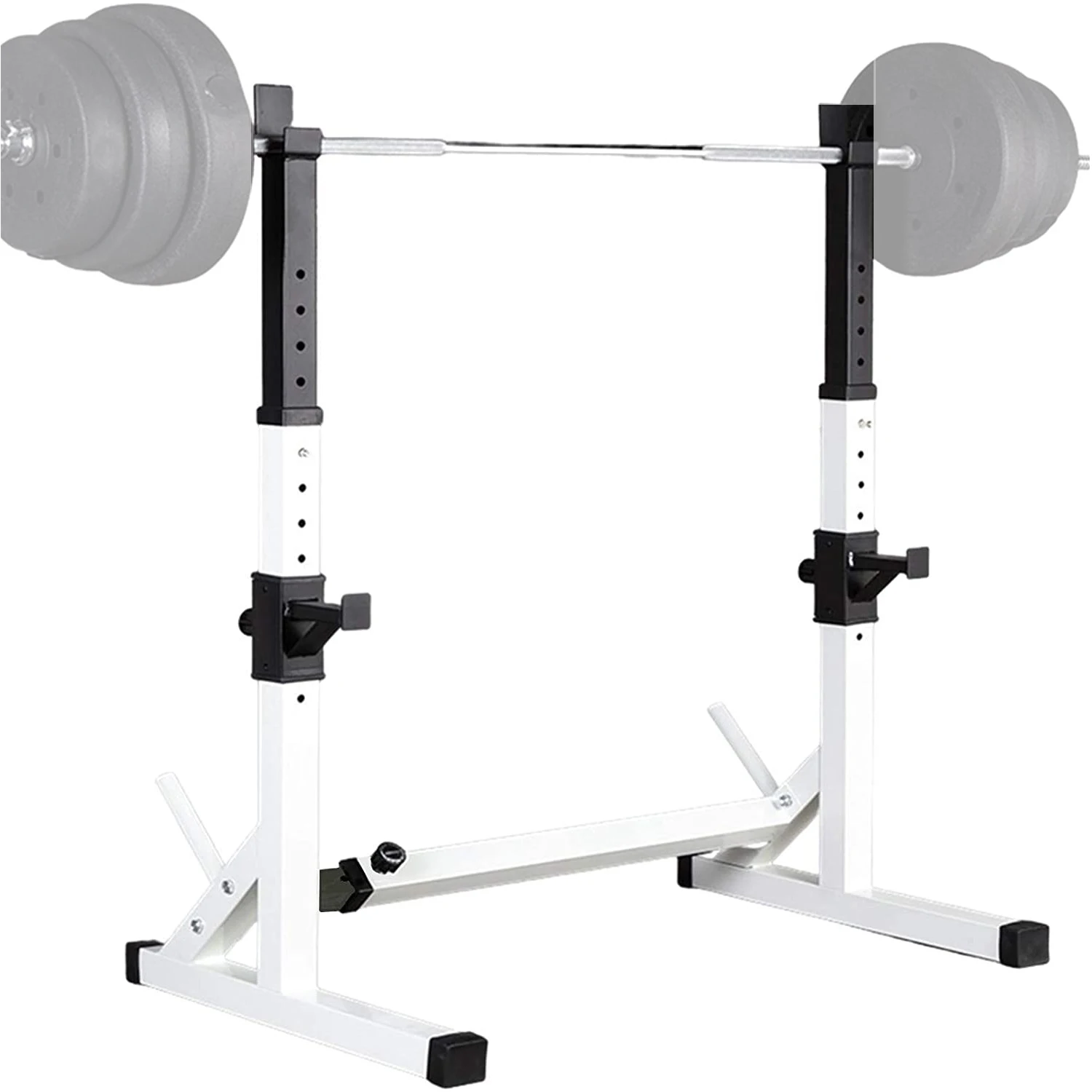 Barbell Rack Stand - Multifunctional Adjustable Squat Rack, Heavy-Duty Dumbbell Rack，Max Load 550lbs Do Not  Include Barbell