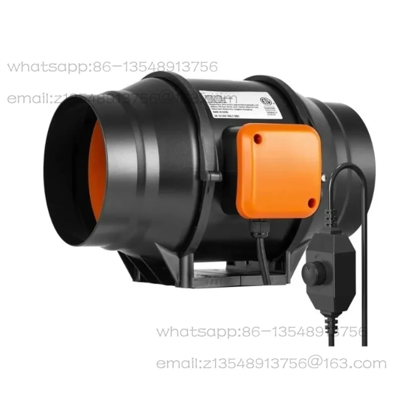 Inline Duct Fan, 6-Inch 400 CFM with Variable Speed Controll