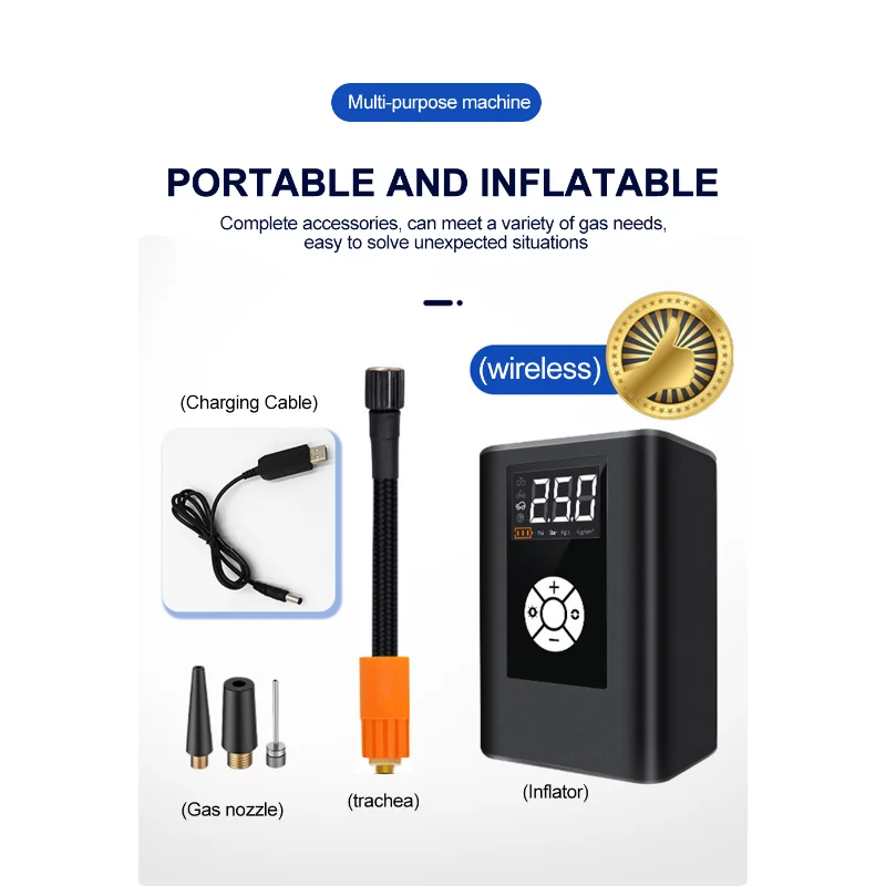 Xiaomi Inflator Wireless Smart Pump Portable Outdoors Electric Pump Digital Display Pump Car Motorcycle Bicycle Tires Compressor