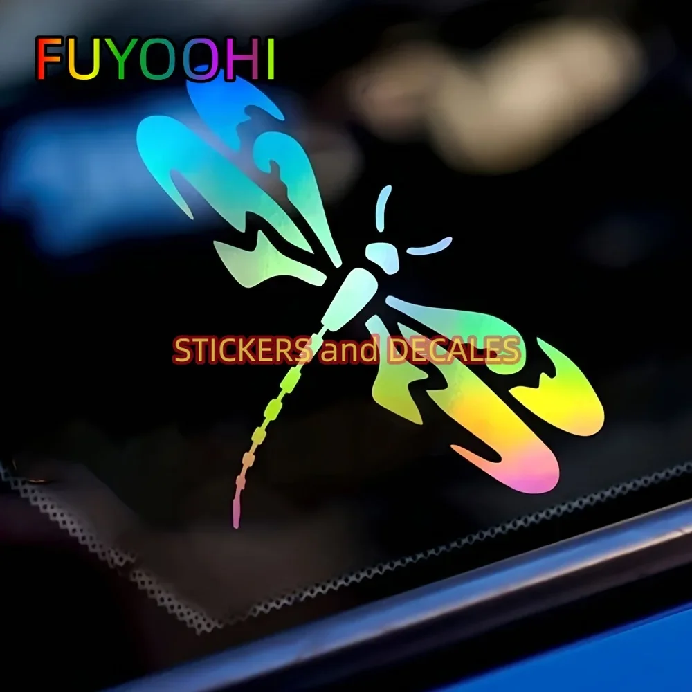 

FUYOOHI Flying Dragonfly Car Sticker For Laptop Truck Motorcycle SUV Vehicle Paint Window Wall Cup Fishing Boat Skateboard Decal