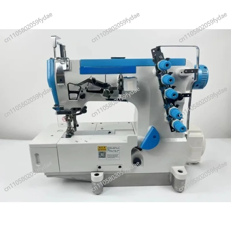 Interlock sewing  Three-needle five-thread industrial sewing machine Electric chopping car Flat-pull hanger car Dafang head