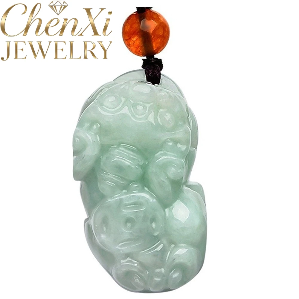 High-End Natural A-Grade Jadeite Money Pixiu Pendant Best Selling Fine Jewelry Festival Gift Amulets Popular Exquisite Fashion