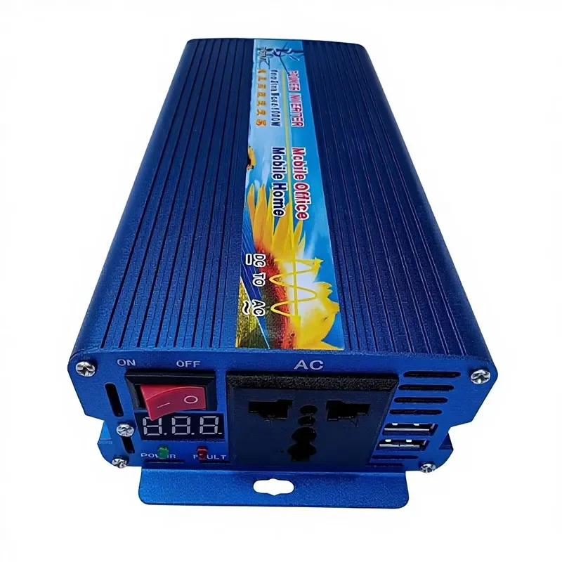 

Pure Sine Wave 1000W 12V to 100V 110V 120V 60HZ Solar Inverter 24V/36V/48V DC to 110V/120V/220V AC with Digital Display
