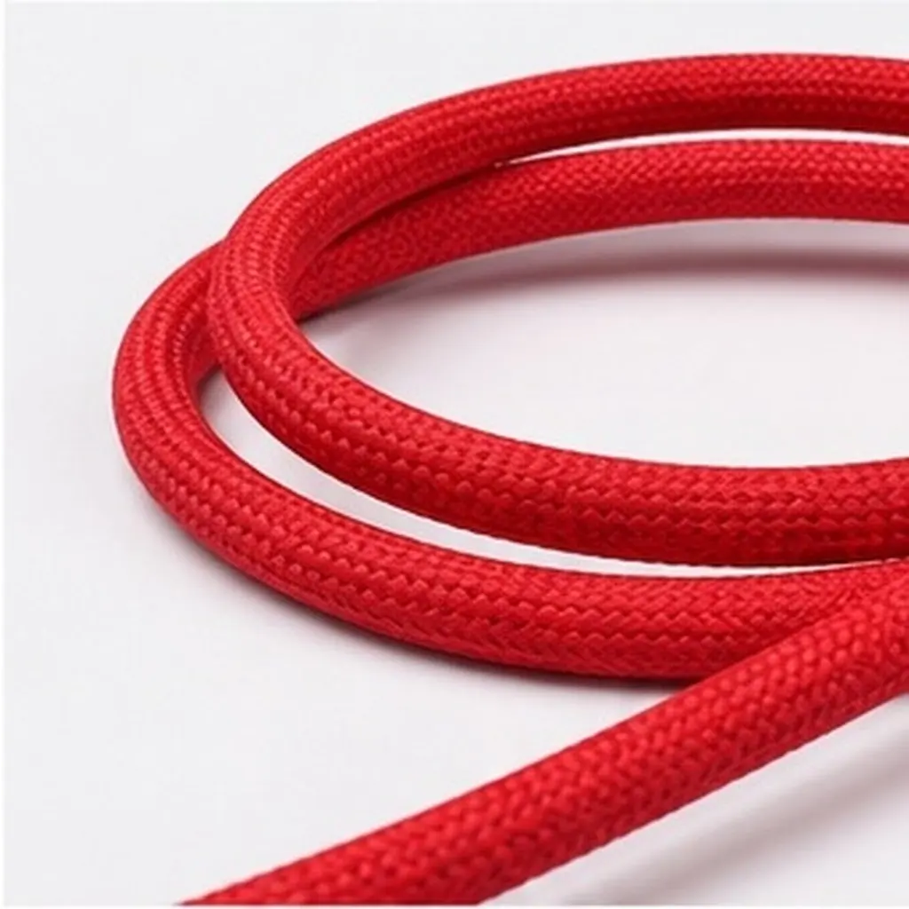 1M Nylon Braided USB-C Charging Cable, 3A Fast Charging & Data Sync, Right Angle Type-C Cable for Smartphones