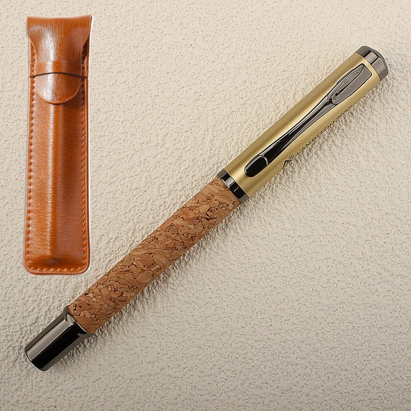 Luxury Wood Metal Fountain Pen Metal 0.5nibs Business Office School Stationery Supplies Fine Nib Writing Pens Gifts for Friend