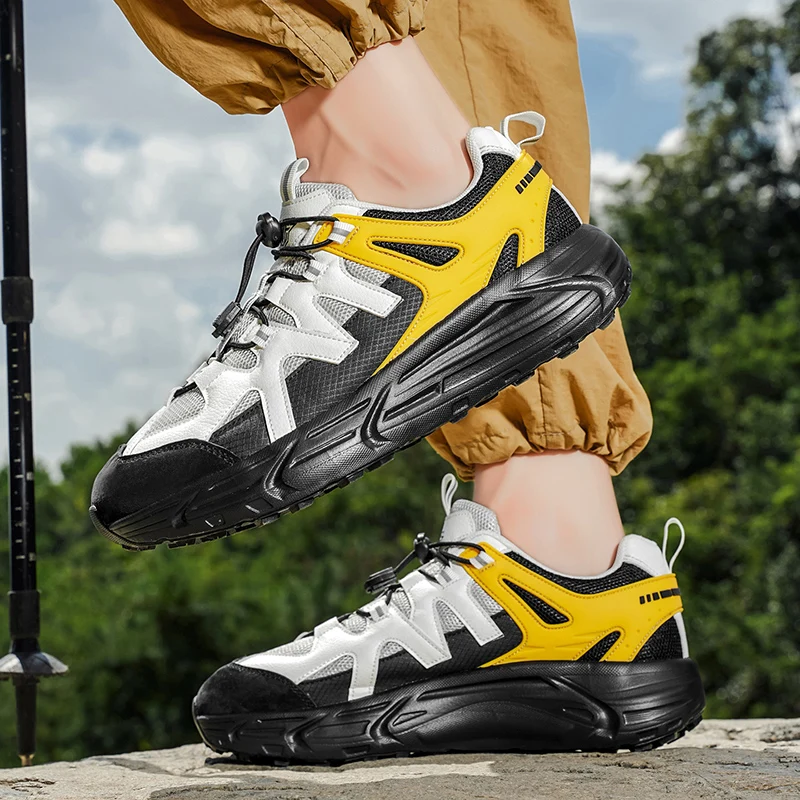 

Hiking Shoes Men Anti-slip Low-top Outdoor Sports Shoes Men Comfortable Soft Breathable Wide Toe Box Casual Sneakers Shoes