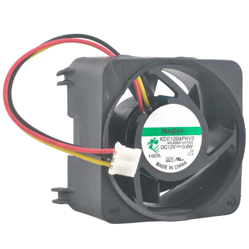

（3pcs）KDE1204PKV3 4cm 40mm fan 40x40x20mm DC12V 0.6W 5200rpm 6.3CFM 3-pin Quiet axial flow fan cooling fan for power supply