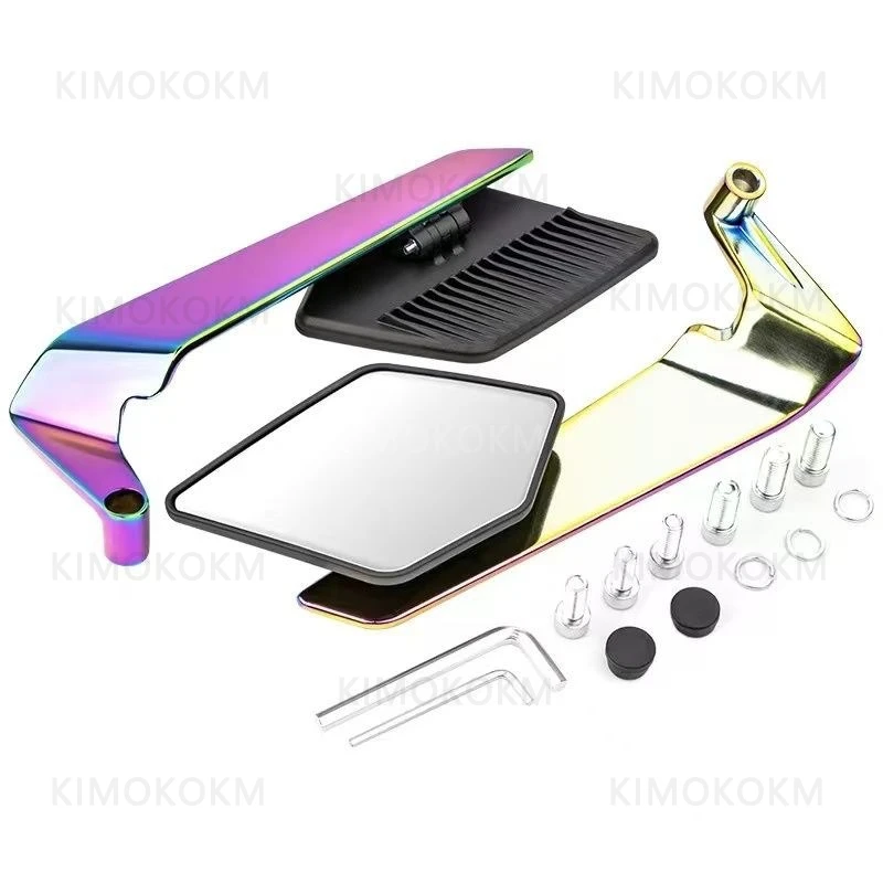 Motorcycle Aluminum Alloy Blade Fixed Wing Rearview Mirror Maverick UMAX No. 9 N Mz Orion Mmax2 F90 M3 Modified Reflector