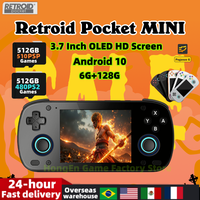 Retroid Pocket MINI Retro Handheld Game Console 3.7 Inch OLED HD Screen Android 6G+128G RP Mini Portable Pocket PSP PS2 Gift
