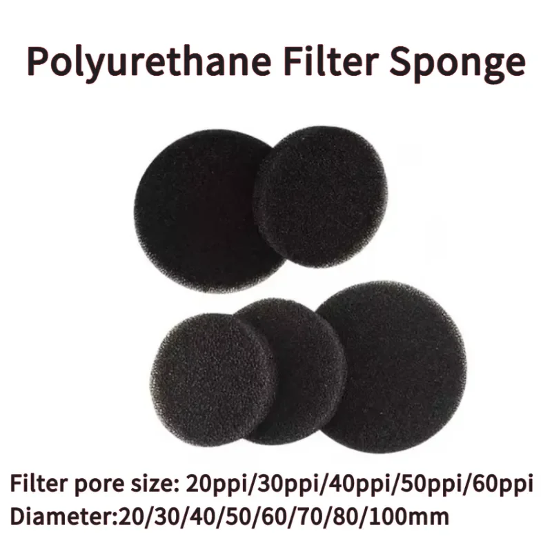 Black Polyurethane Filter Foam 20-60PPI Ventilation Dust Sponge For Compressor, Vehicle