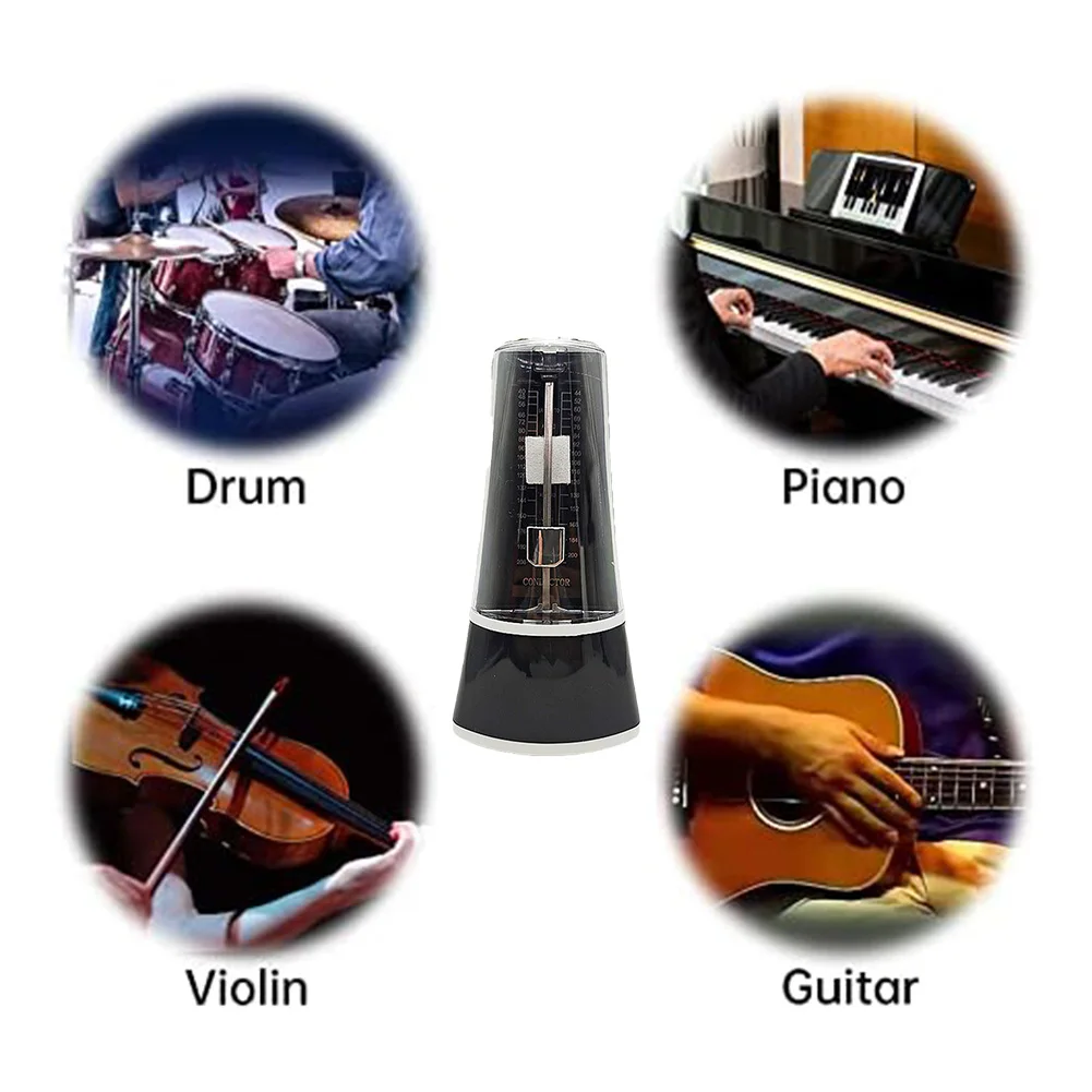 Electronic Metronome Mechanical Metronome For Guitar Ukulele Violin Effective Practice Bass Drum High Precision Tool