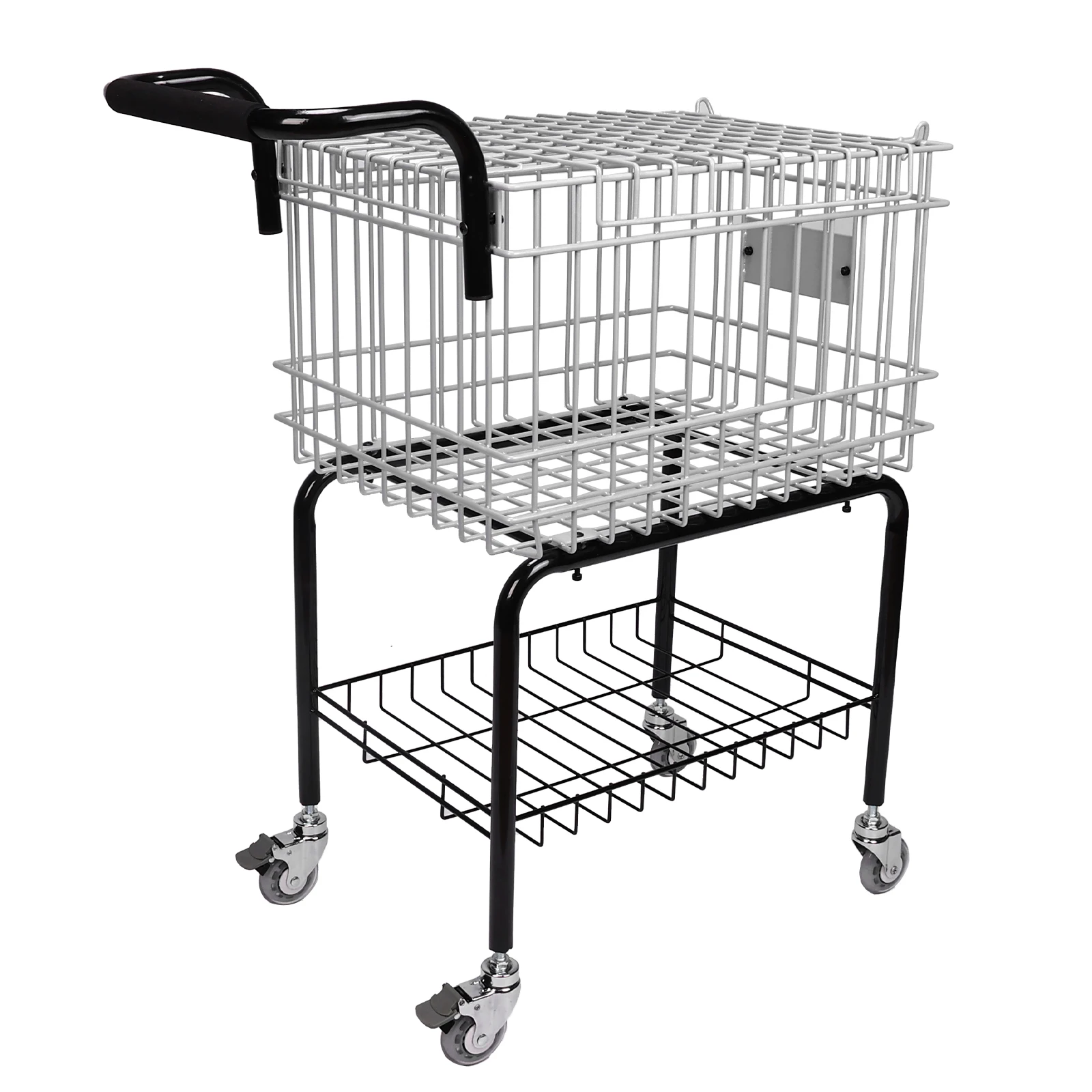 

Portable Steel Ball Trolley Holds 350 Balls Large Capacity Sports Ball Storage Cart for Tennis/Pickleball/Baseball/Softball