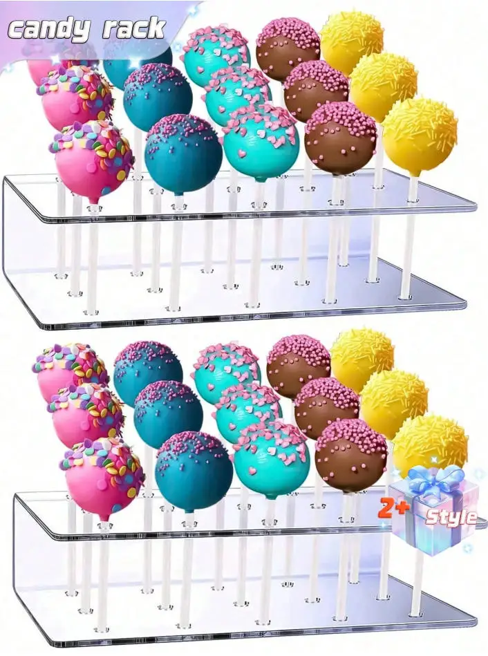 1pc Clear Acrylic Cake Stand, Dessert Display Rack, Birthday Party Gathering Table Decoration,Christmas