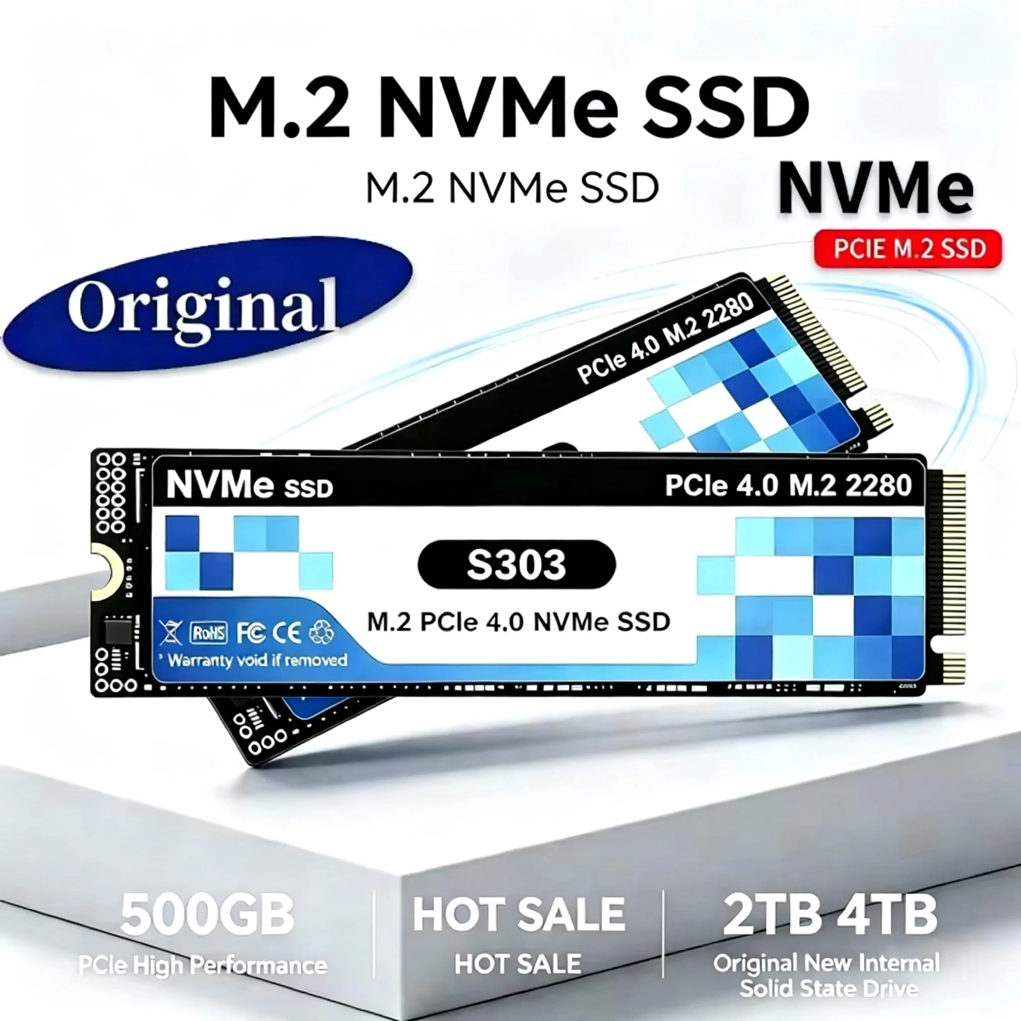 Gaming SSD high speed PCIe 4.0 NVMe 4.0 M.2 SSD1TB 2TB 4TB SSD Internal Solid State Hard Drive For Laptop PC PS5 OEM Original