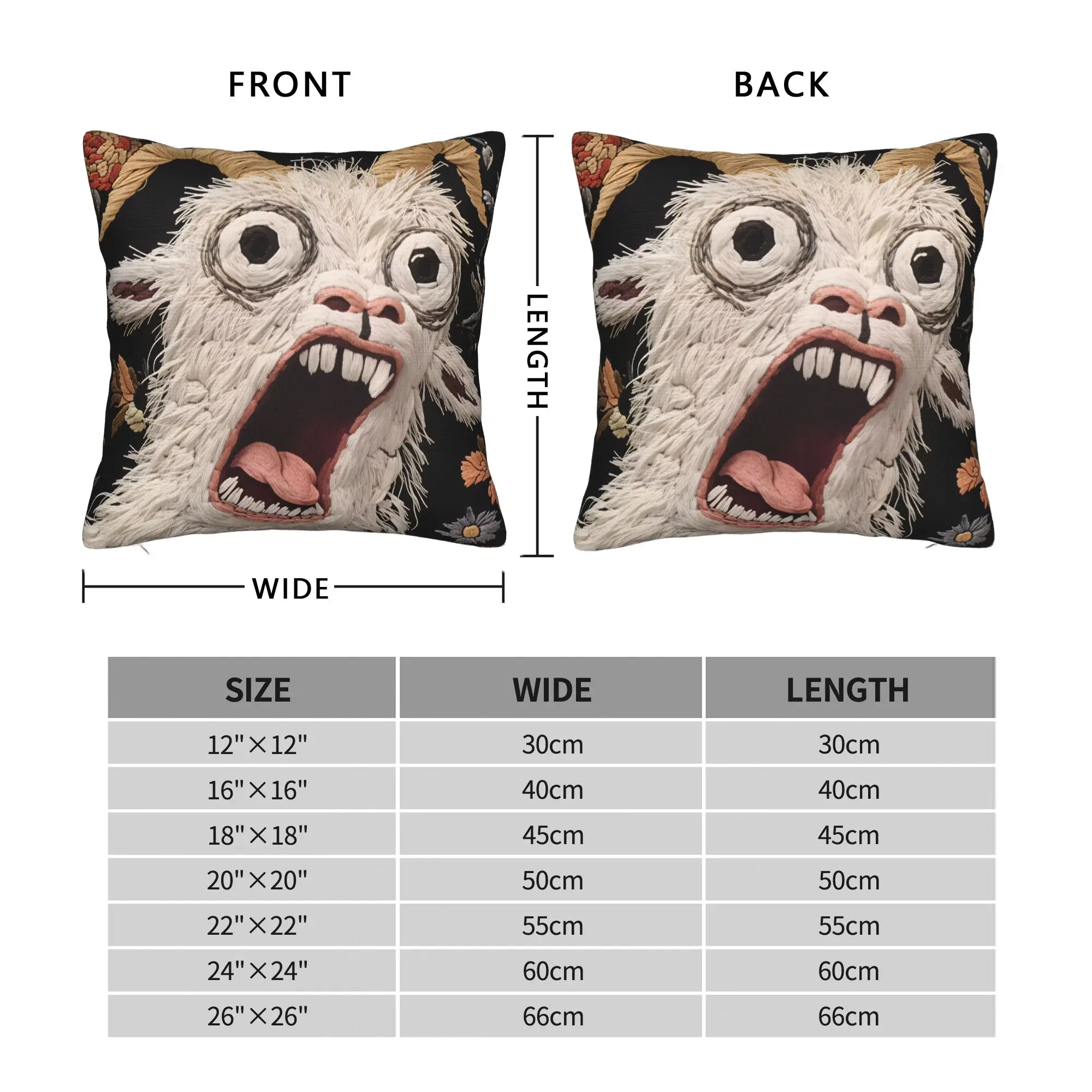 Screaming Goat Funny Animal Pillow Cover  Morden Pillow Case For Chair Sofa Home Decor Comfy Pillowcases Gift