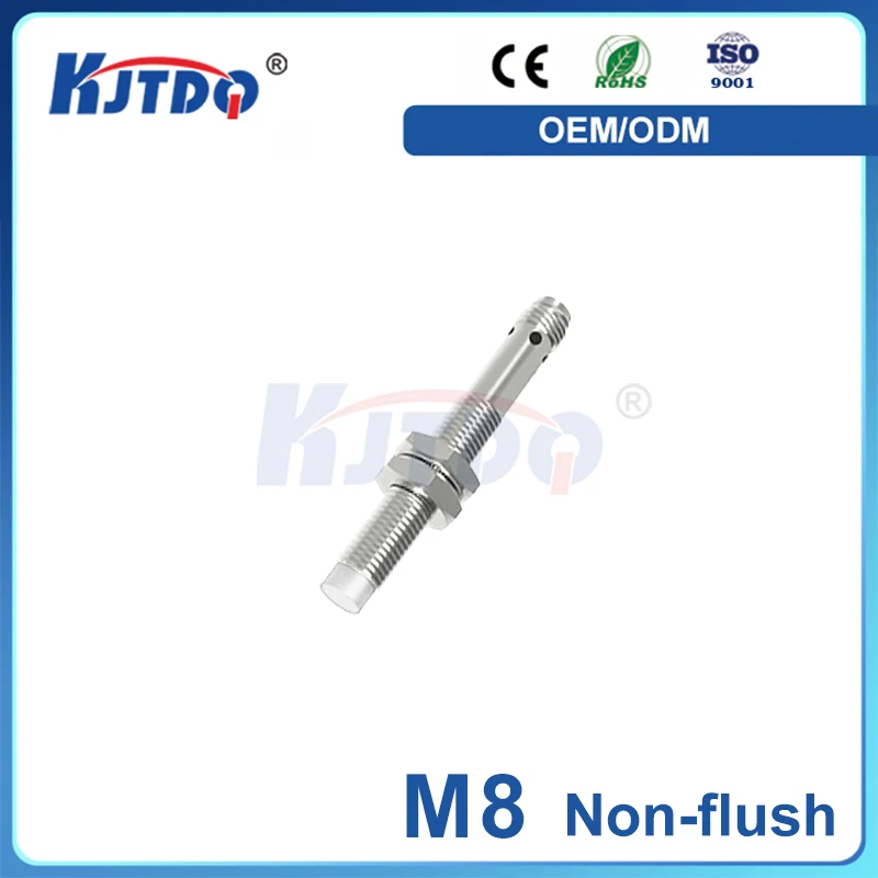 M8 Non-Flushed 2 Wire 3 Wire NPN PNP Sn 2mm 150℃ High temperature Proximity Sensor Switch NO NC