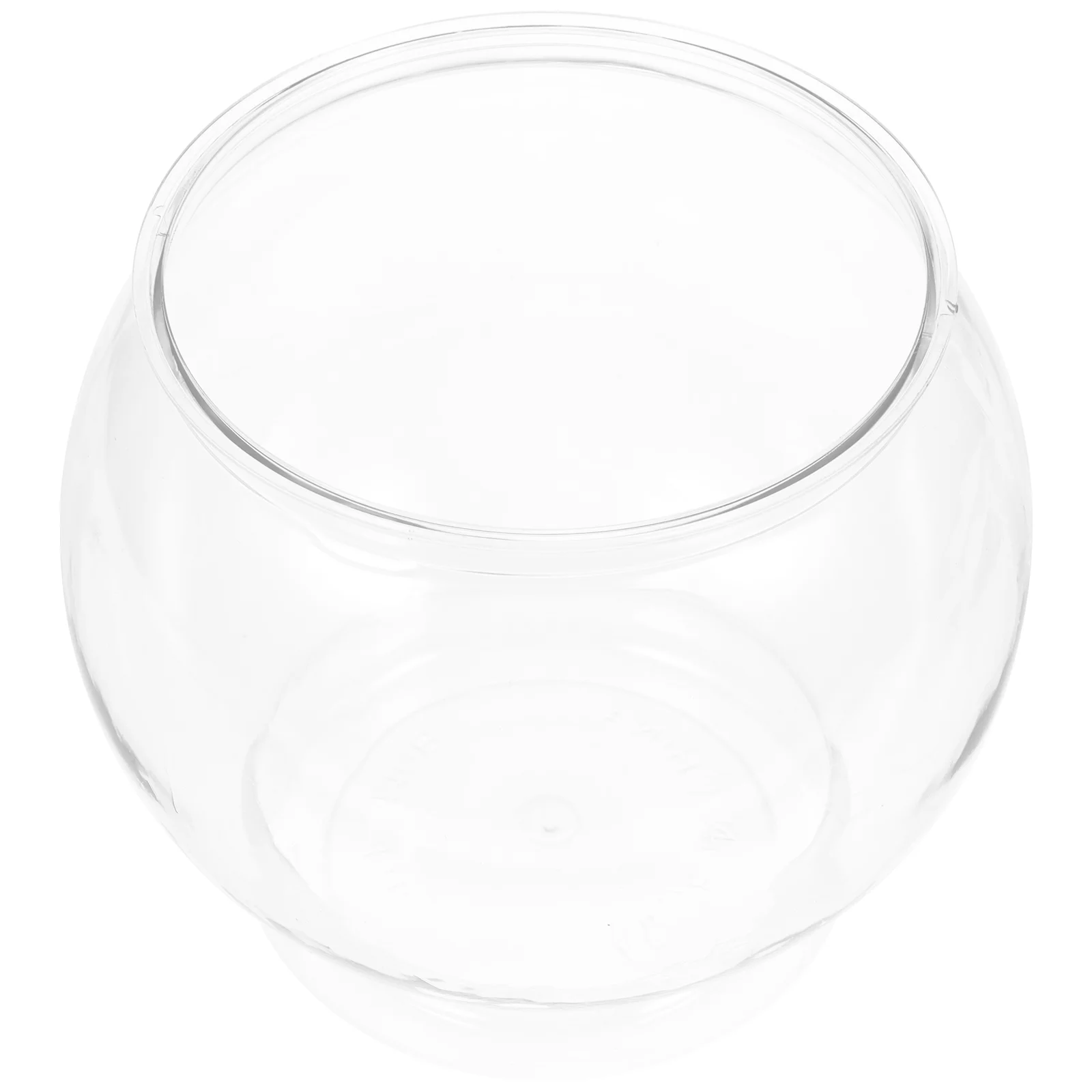 

Clear Candy Jar Goldfish Bowl Portable Tank Plastic Desktop Anti-falling Tanks Small Transparent Bowls Office