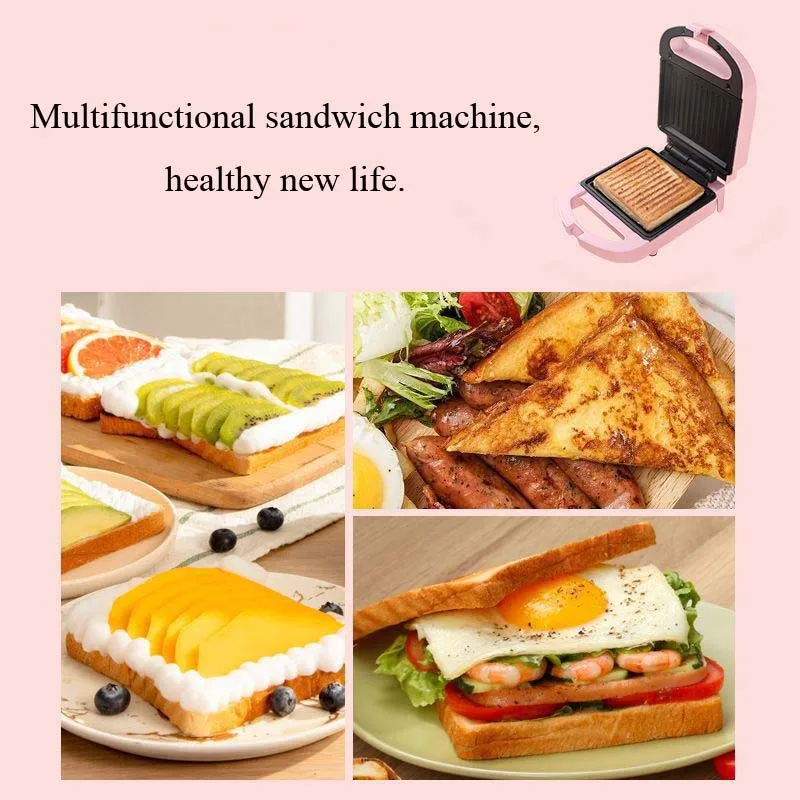 Free Shipping Waffle Maker Electric Sandwich Gofrera Toaster Grill Bakeware Bread Maker Multifunctional Cooking Appliances