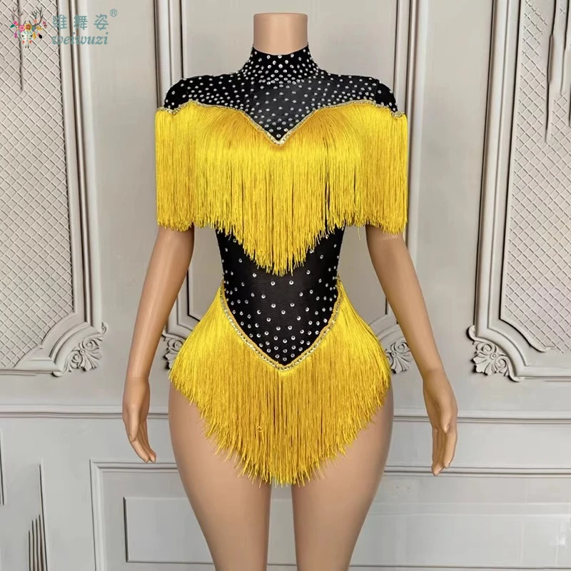 

Latin Dance Tassels Clothing Tango Samba Rumba Performance Costumes Adult Basketball Baby Cheerleading Performance Clothing