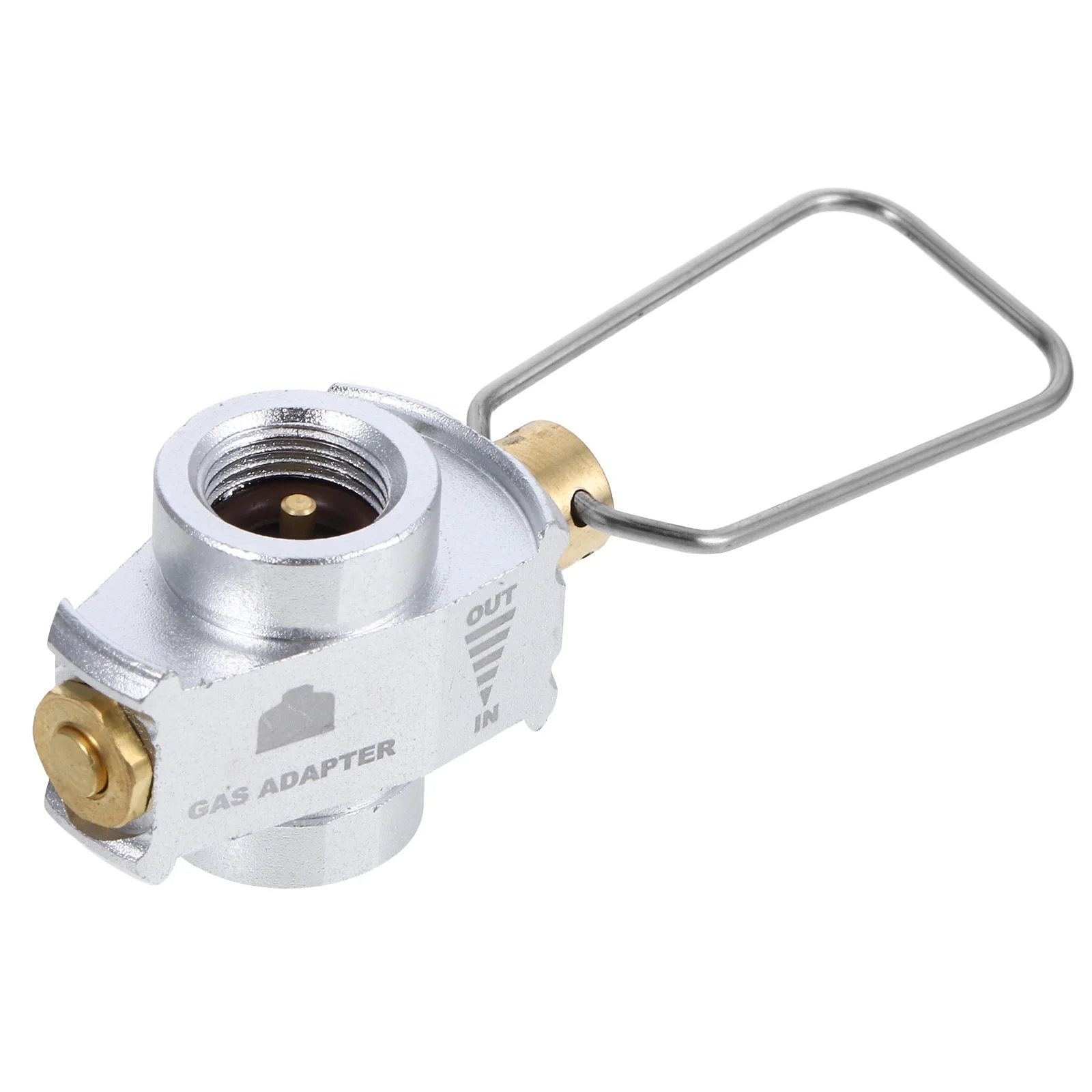 

Flat Tank Adapter Gas Adaptor Valve Butane Refill Camping Canister Cylinder Converter Vent