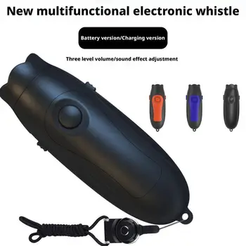 Elektronische Pfeife mit USB-Aufladung, Notfallpfeife für Schiedsrichterlehrer, für Outdoor-Sportspiel, 3-farbig