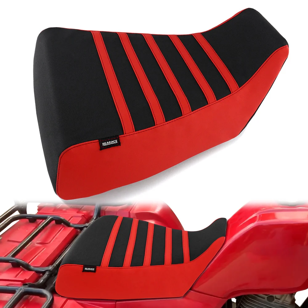 

Non-Slip Seat Saddle Cushion Cover For Honda ATC250SX ATC 250SX 1985 1986 1987 Motorcycle Striped Grip Seat Cover PVC Leather