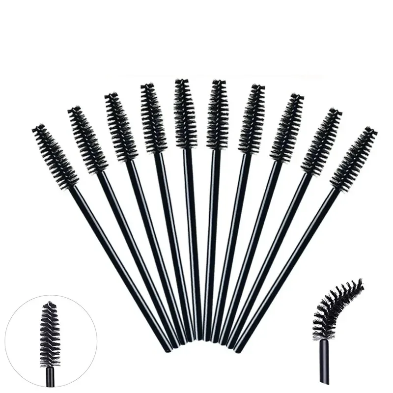 50/200 Stuks Wegwerp Wimperborstels Wimpers Verlenggereedschap Wenkbrauwborstel Mascara Toverstokken Applicator Spoolers Make-Up Tools