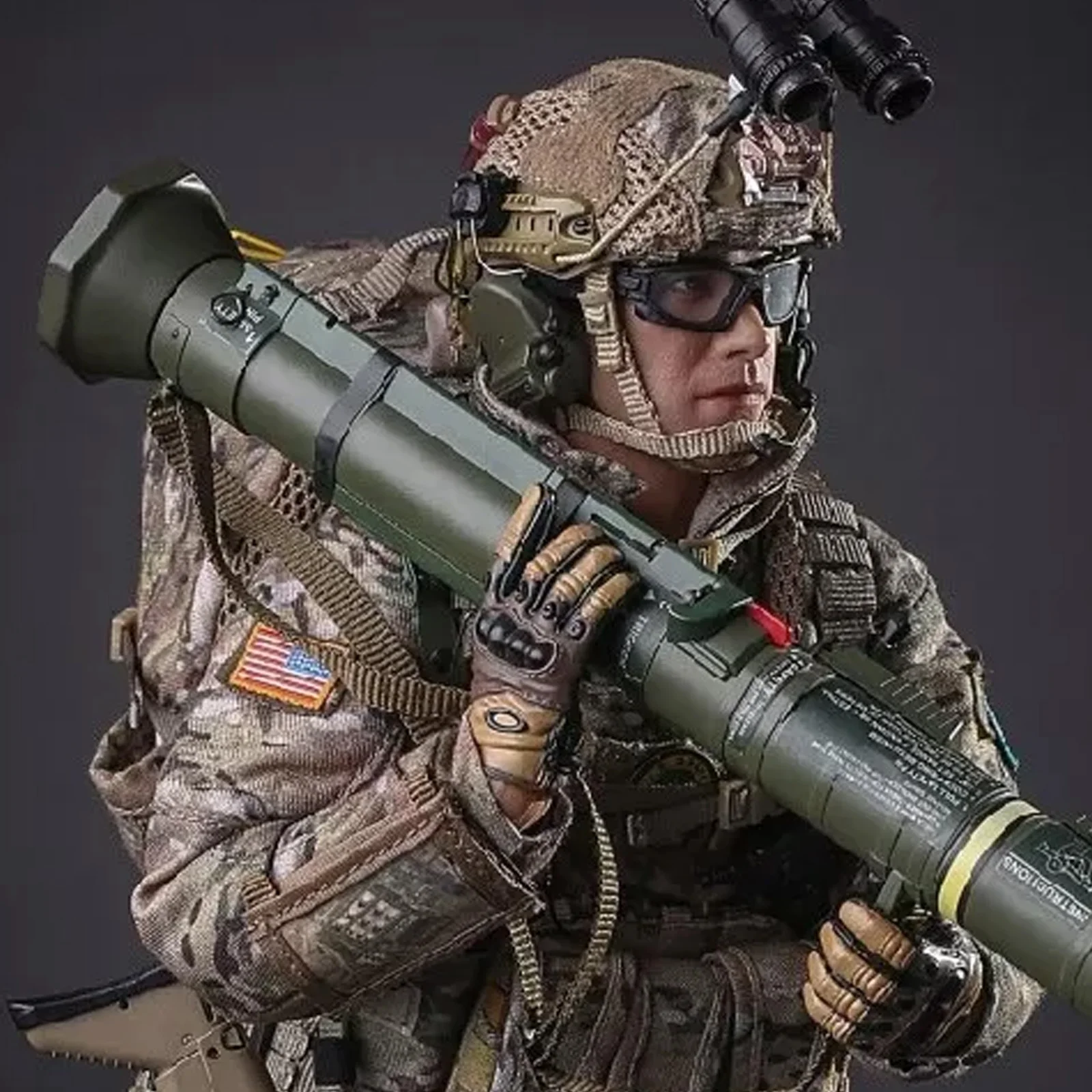 Figura de operador táctico a escala 1/6, modelo de fuerzas especiales del ejército de EE. UU. M028, con equipo de paracaídas táctico y juego de engranajes detallados