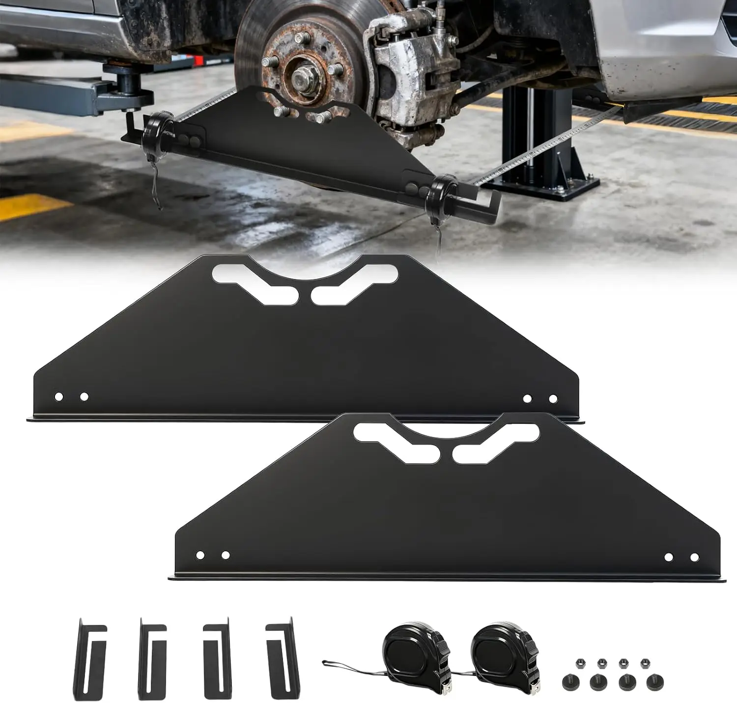 

Инструмент для выравнивания колес с 2 лентами, прочная сталь для регулировки пальцев/камер на автомобилях, грузовиках, внедорожниках