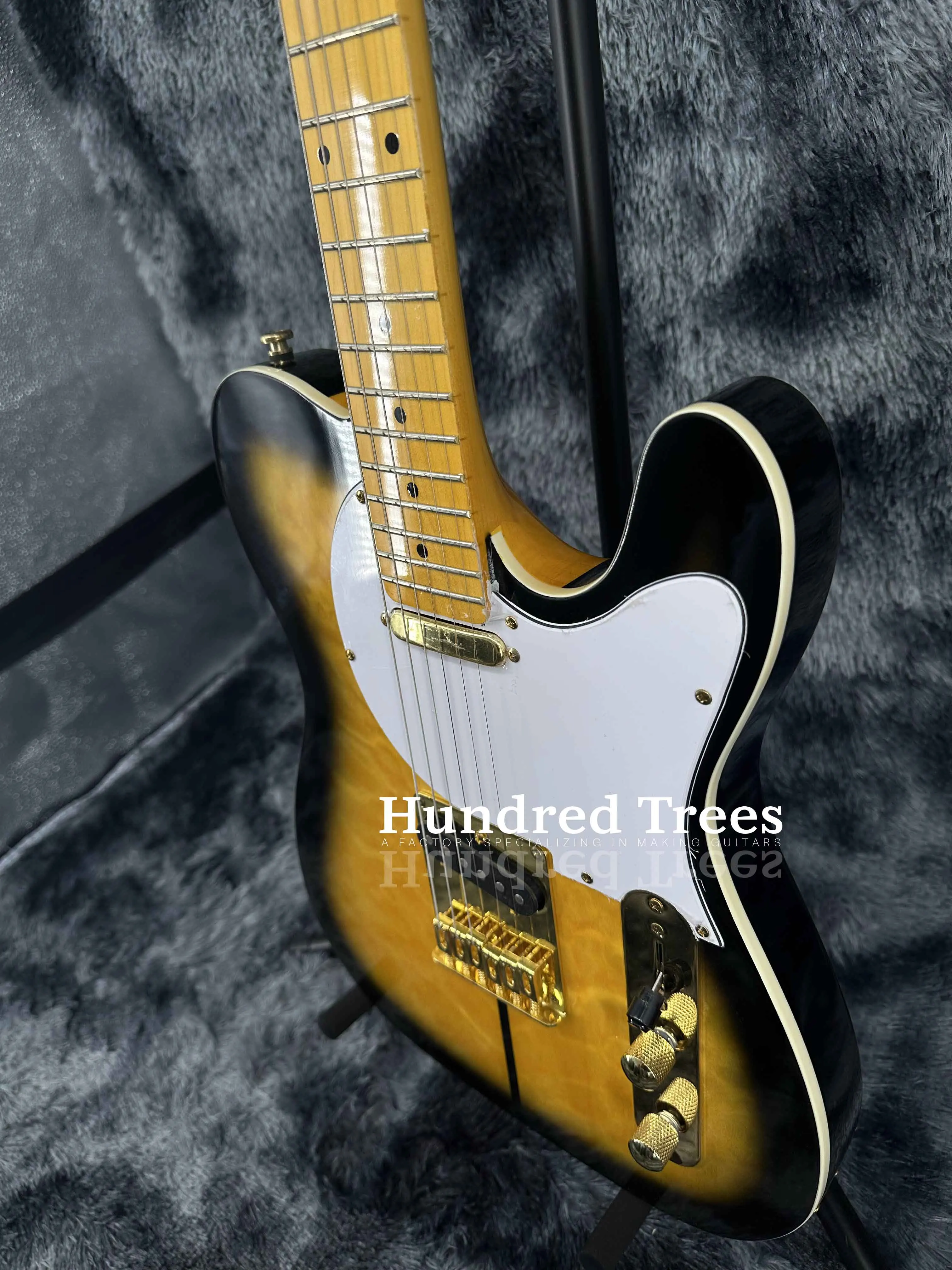 Custom TL Electric Guitar Chrome plated hardware Maple fingerboard fast delivery-free shipping