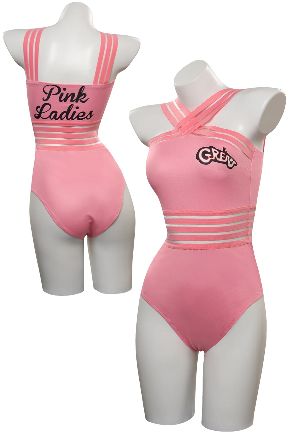 Grease-traje de baño rosa para mujer, traje de baño Sexy para fiesta, Bikini de lujo, Rydell, ropa de baño de verano