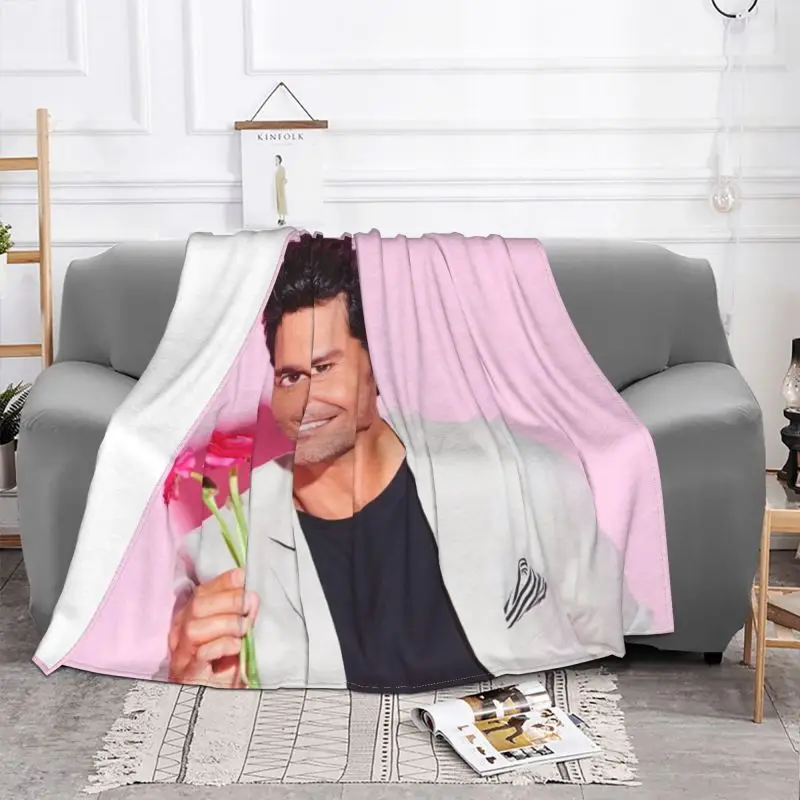 Chayanne Puerto Rican Latin Pop Singer Ultra-Soft Fleece Throw Blanket Warm Flannel Blankets for Bed Car Couch Bedspreads