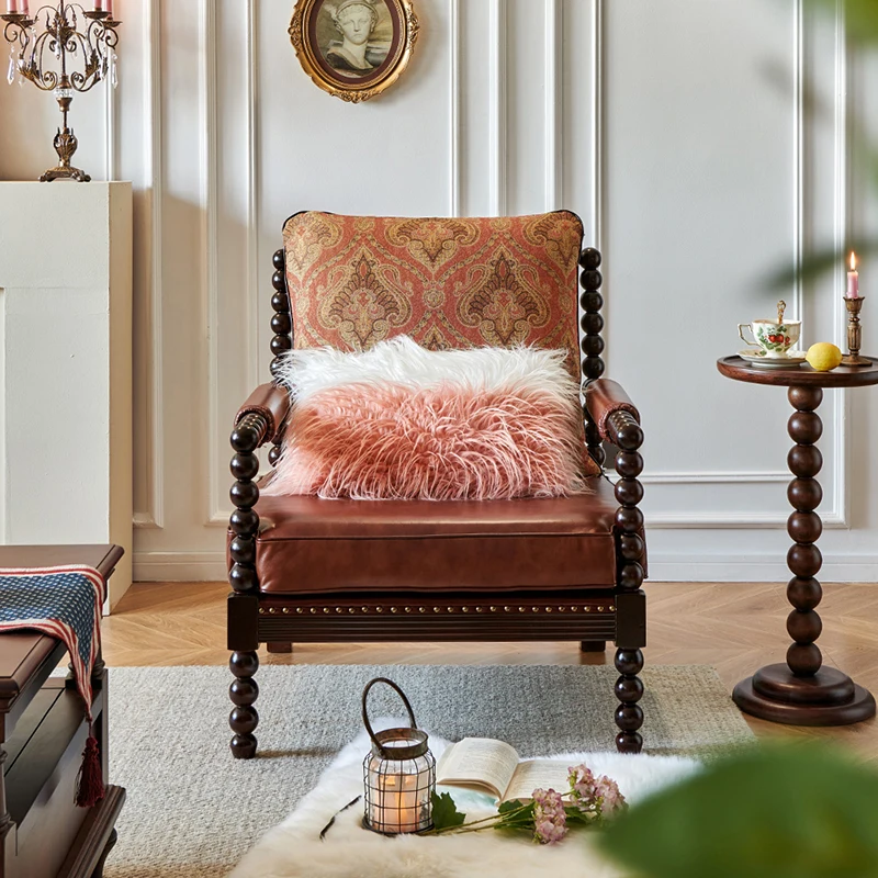 

Nordic Wooden Living Room Chairs Vintage Lazy Single Comfortable Chairs Nordic Puffs Designer Sedie Da Soggiorno Home Furniture