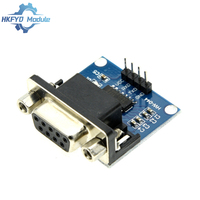 MAX3232 RS232 to TTL Serial Port Converter Module Female DB9 Connector MAX232 Flashing Board For Arduino