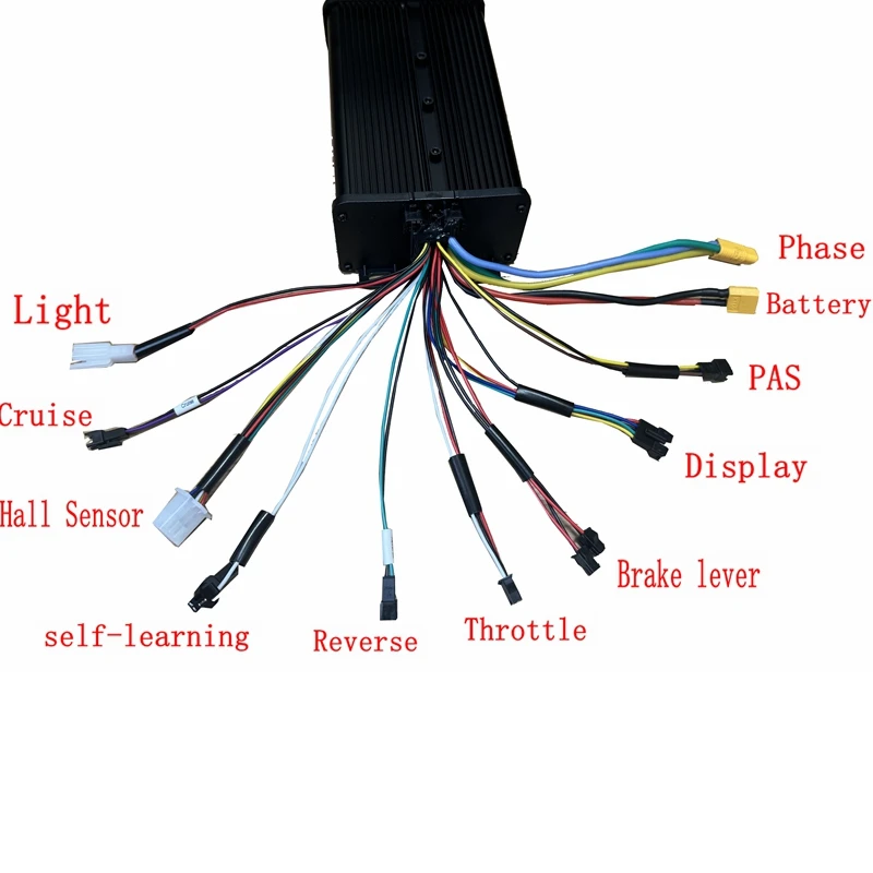 US Stock Dual Mode NBpower 48V/72V 45A Sine Wave Ebike Controller for 1500W-2000W Ebike motor +SW900/UKC1 Display