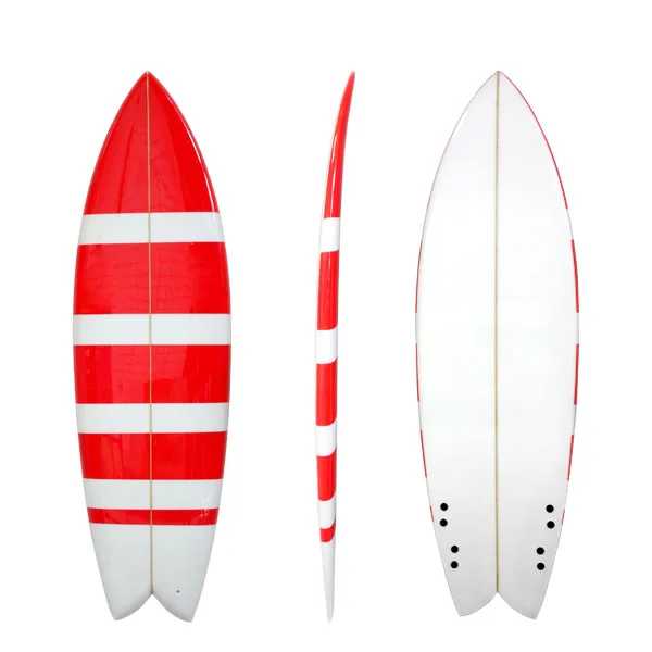 

Customized Resin Tint PU Surfboard Foam FISH Tail PU Board with Fins Waterplay Surfing Waveboard Swimming Board