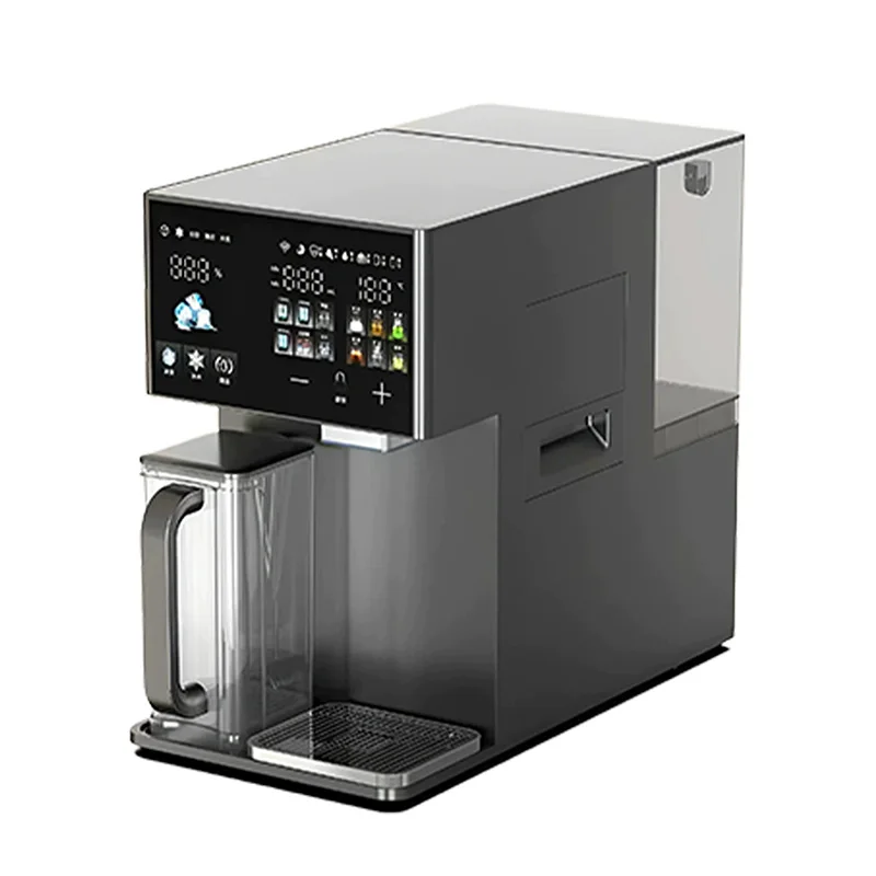 Countertop Instant Hot & Cold Water Dispenser Built-in Ice Maker Touch Screen Temperature Control Desktop Water Machine