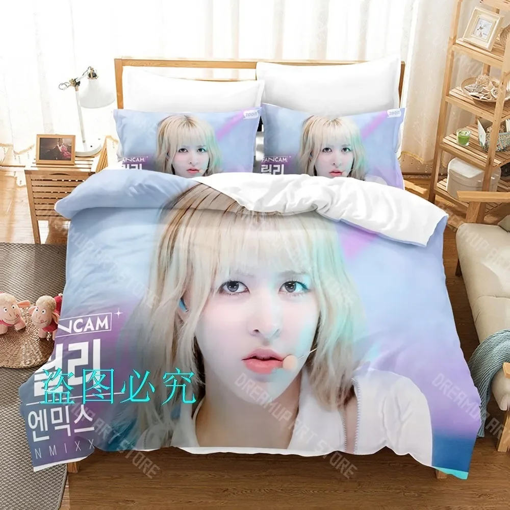 

3D Print NMIXX Celebrity album Lily Jin Morrow Bedding Set Single Twin Full Queen King Size Bed Set Adult Kid Bedroom Duvetcover
