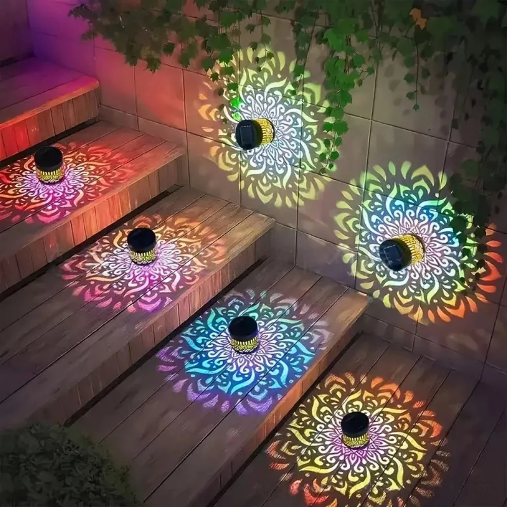Solar powered outdoor lighting for garden decor